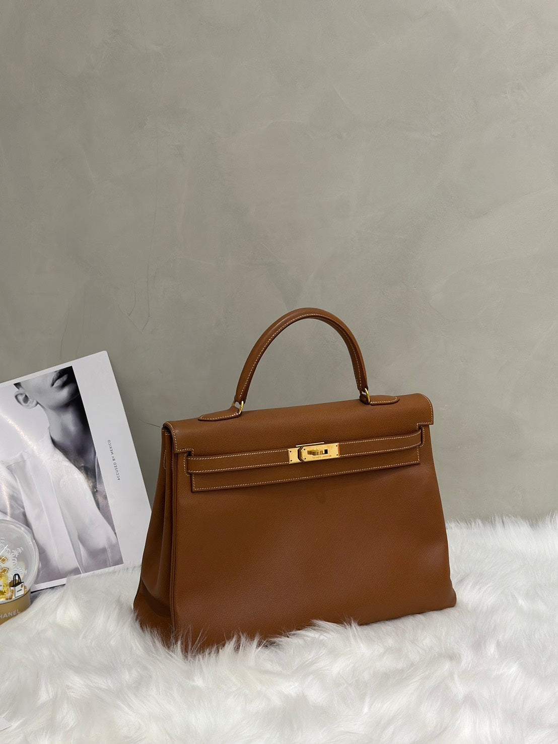 HERMES Kelly 35 - 金棕金 🄰