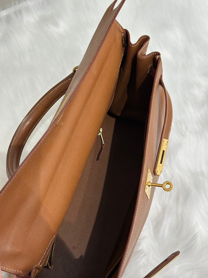 HERMES Kelly 35 - 金棕金 🄰
