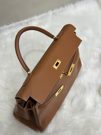 HERMES Kelly 35 - 金棕金 🄰