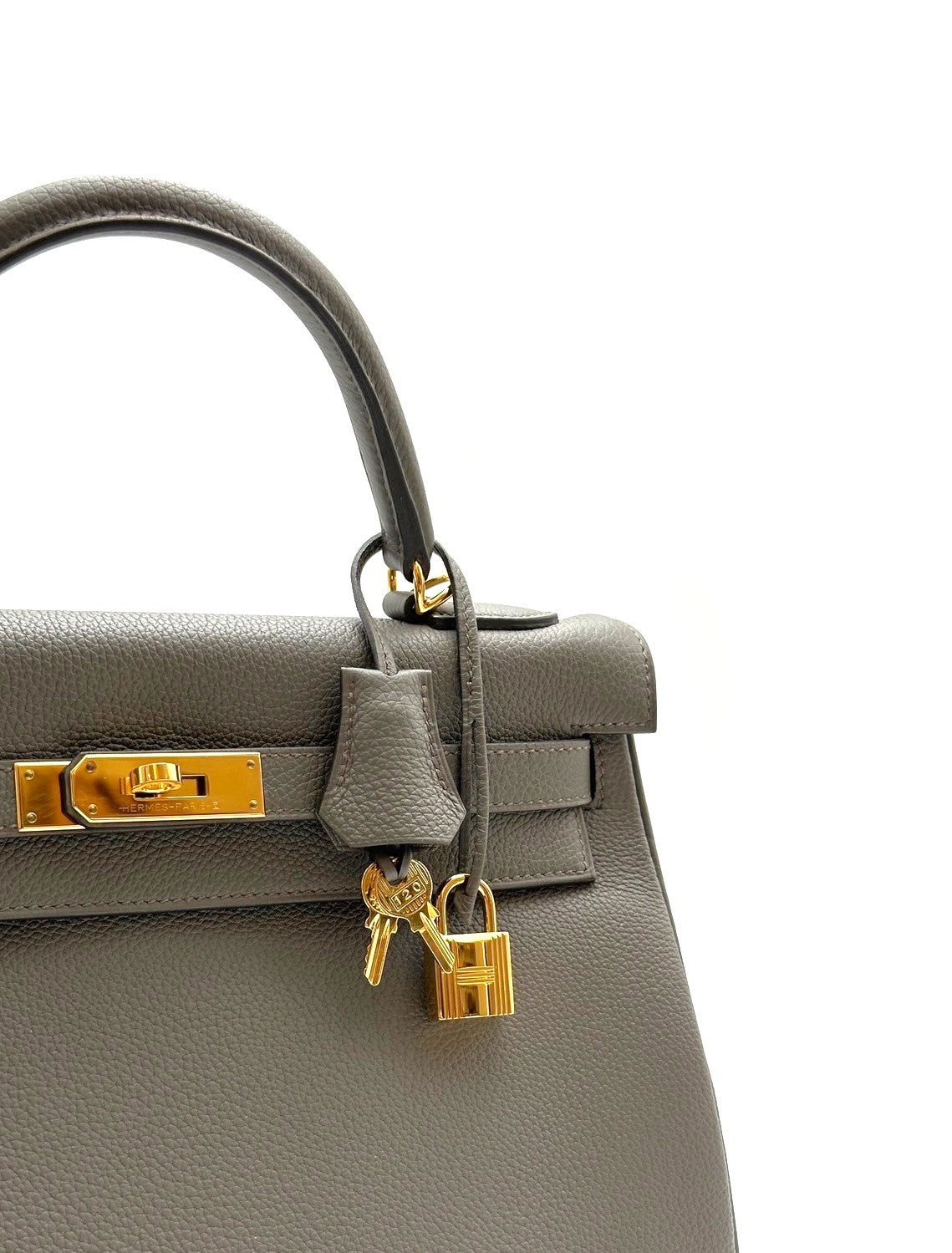 HERMES Kelly 32 - 錫器灰金 Z