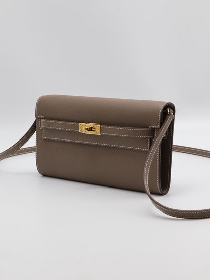 HERMES Kelly to go - 灰金 K