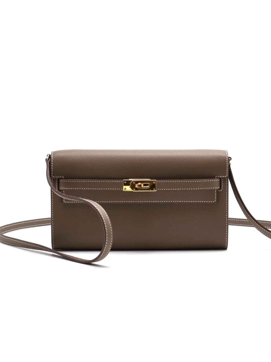 HERMES Kelly to go - 灰金 K