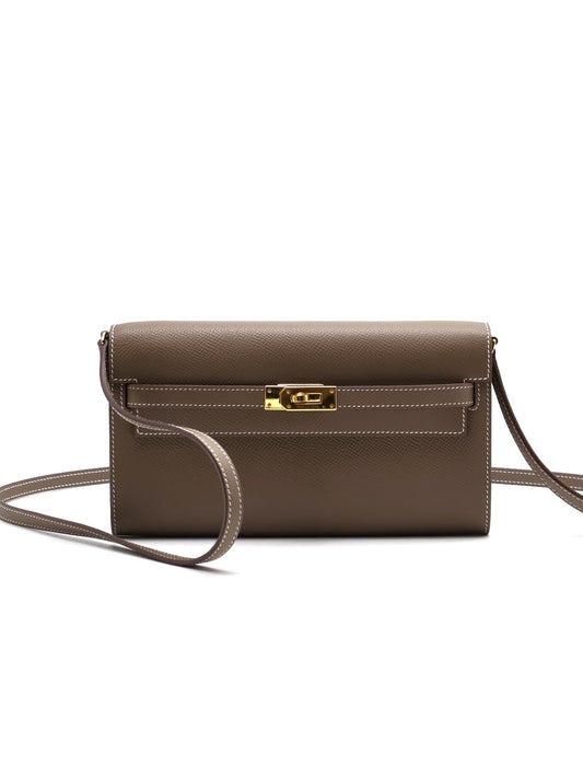 HERMES Kelly to go - 灰金 K