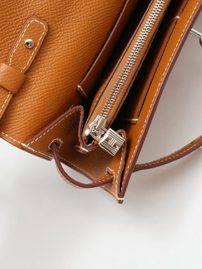 HERMES Kelly To Go - 金棕銀 K