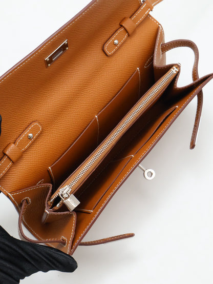 HERMES Kelly To Go - 金棕銀 K