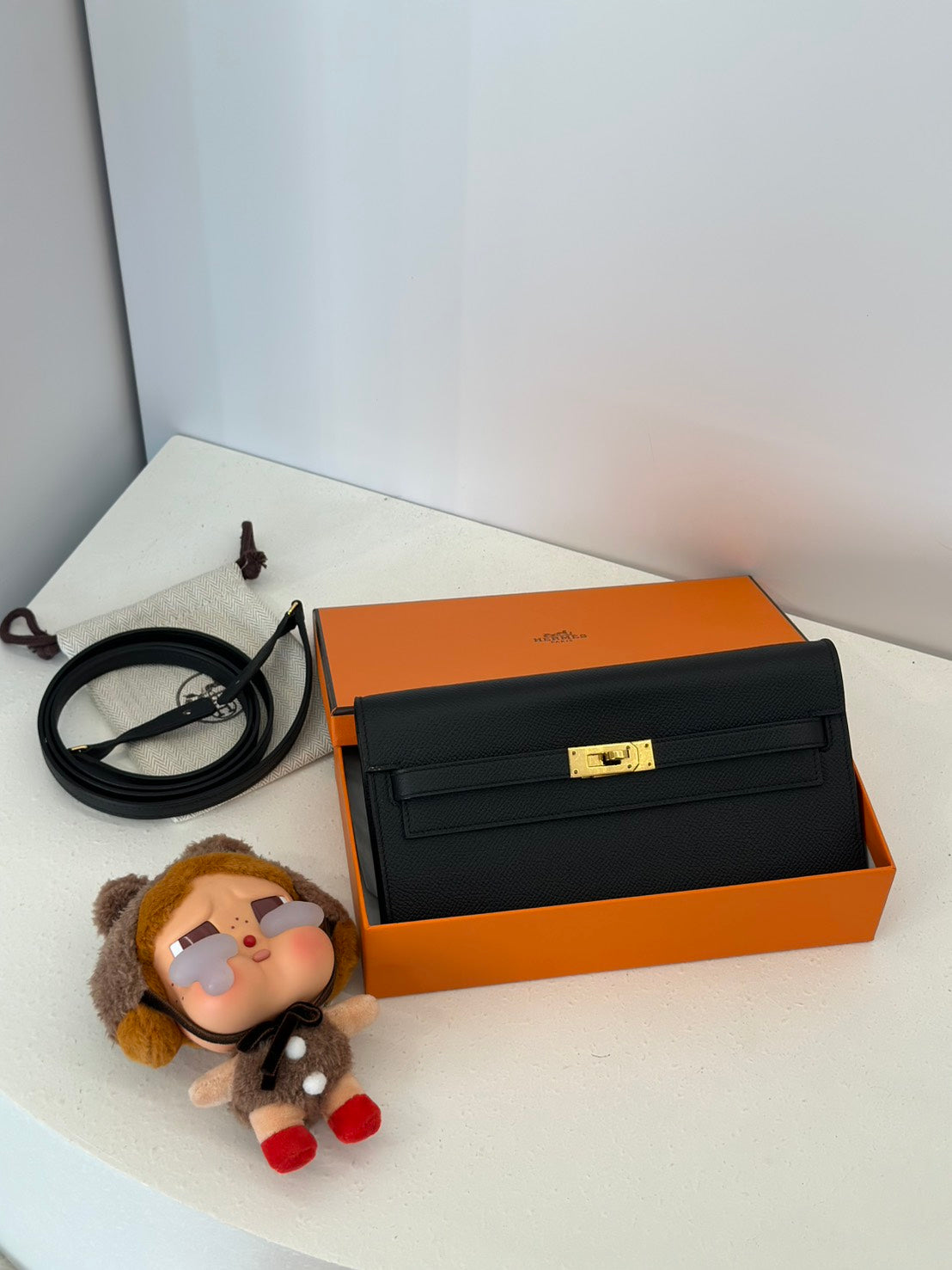 HERMES Kelly to go  - 黑金 Y
