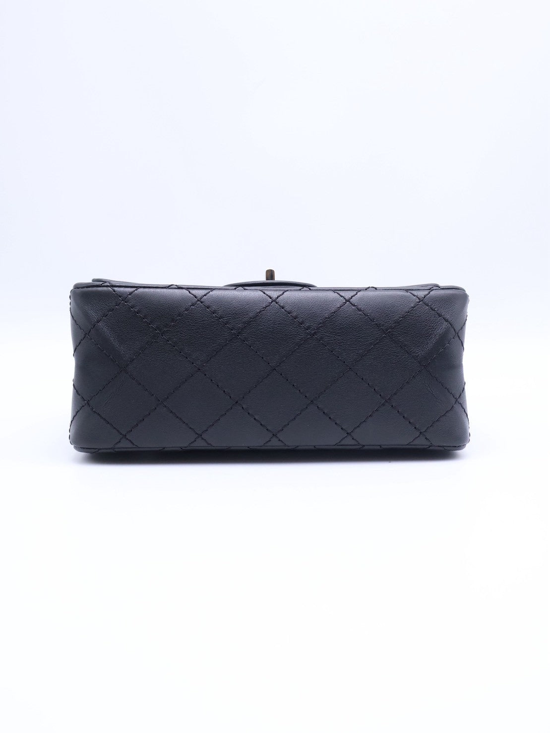CHANEL 2.55經典口蓋包 20 - 黑銀