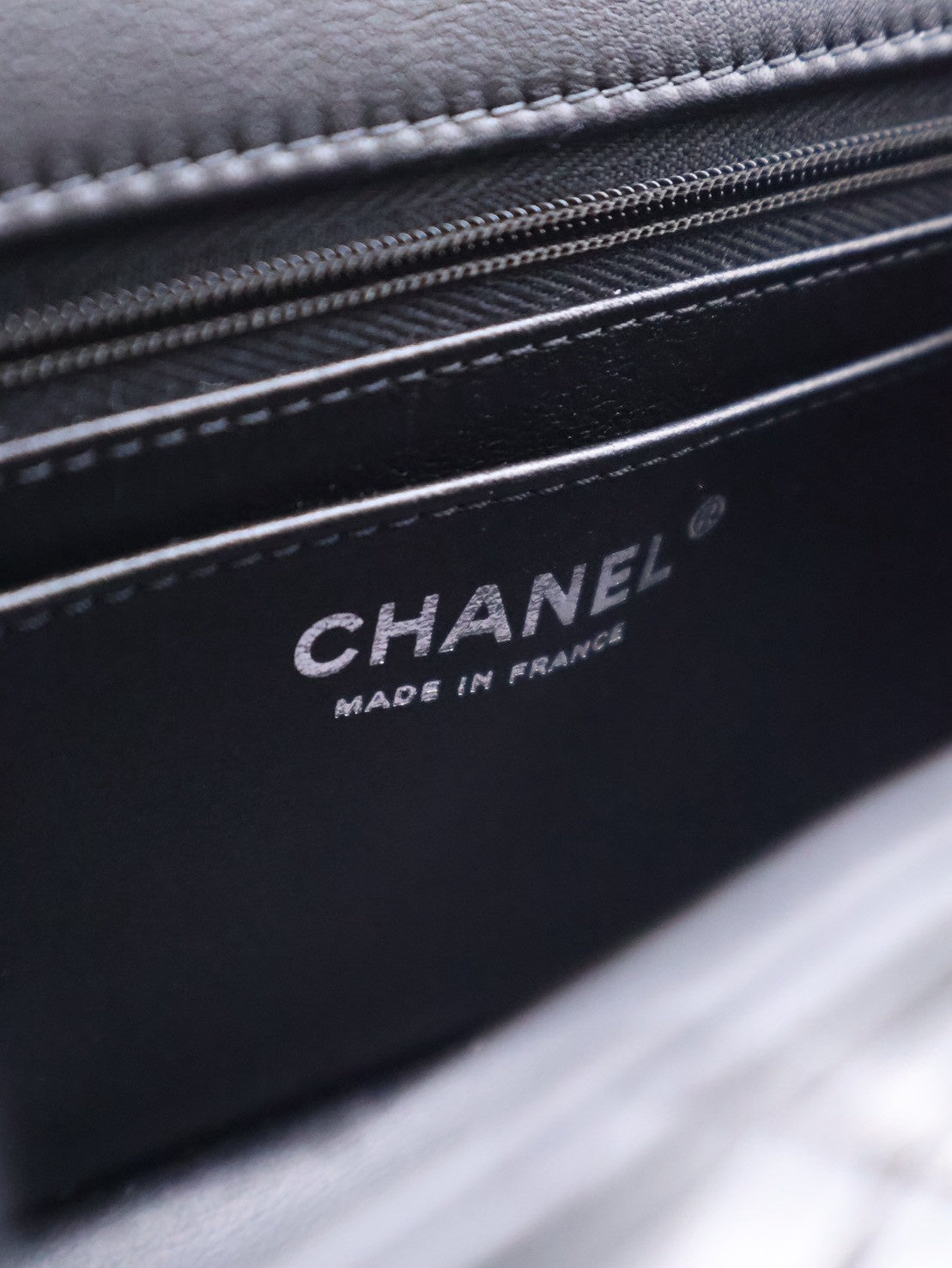 CHANEL 2.55經典口蓋包 20 - 黑銀