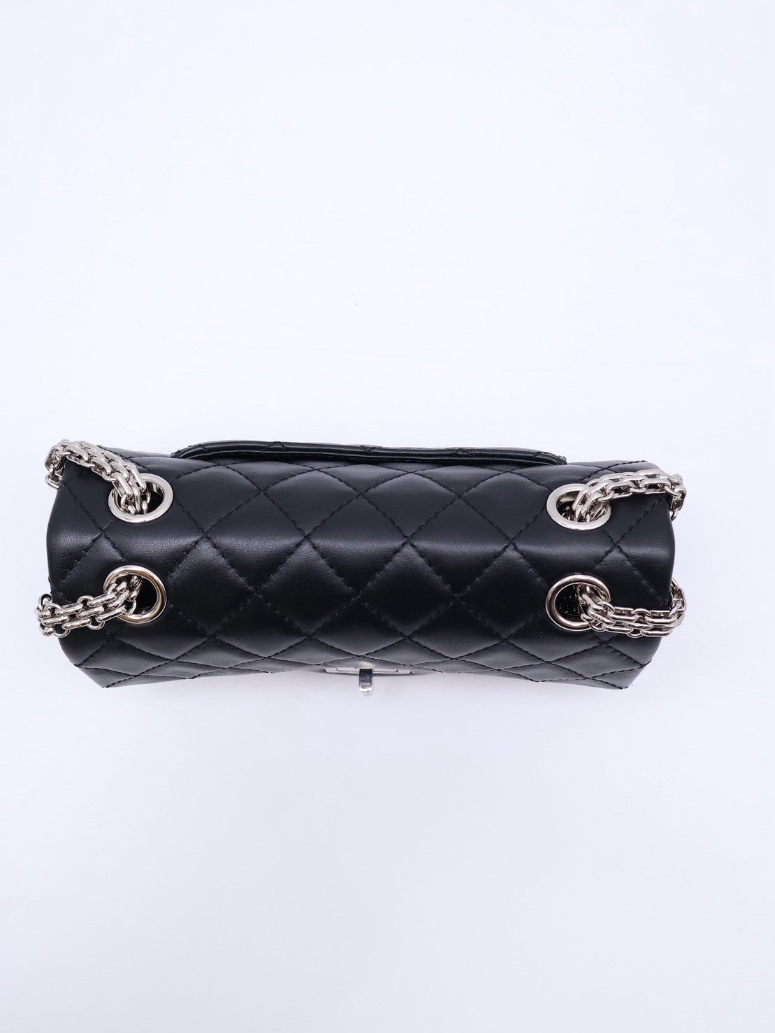 CHANEL 2.55經典口蓋包 20 - 黑銀