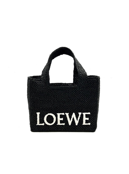 LOEWE Font 手工編織托特包