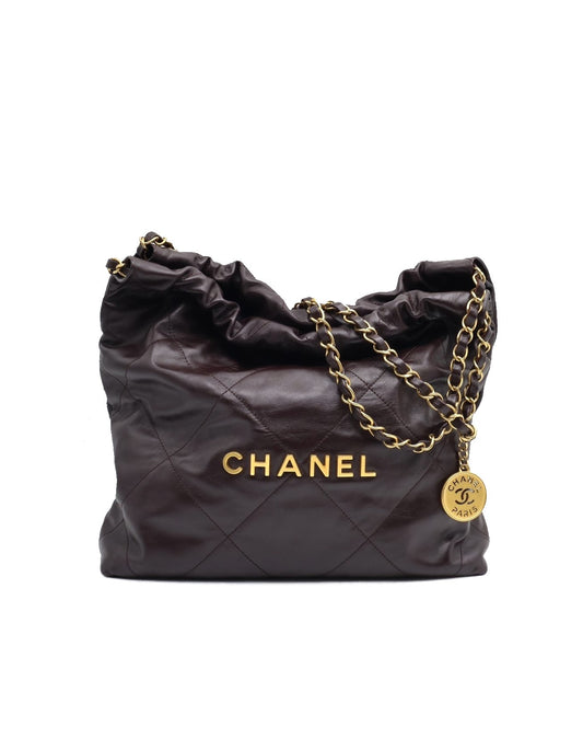 CHANEL 22 Bag - 小號可可金