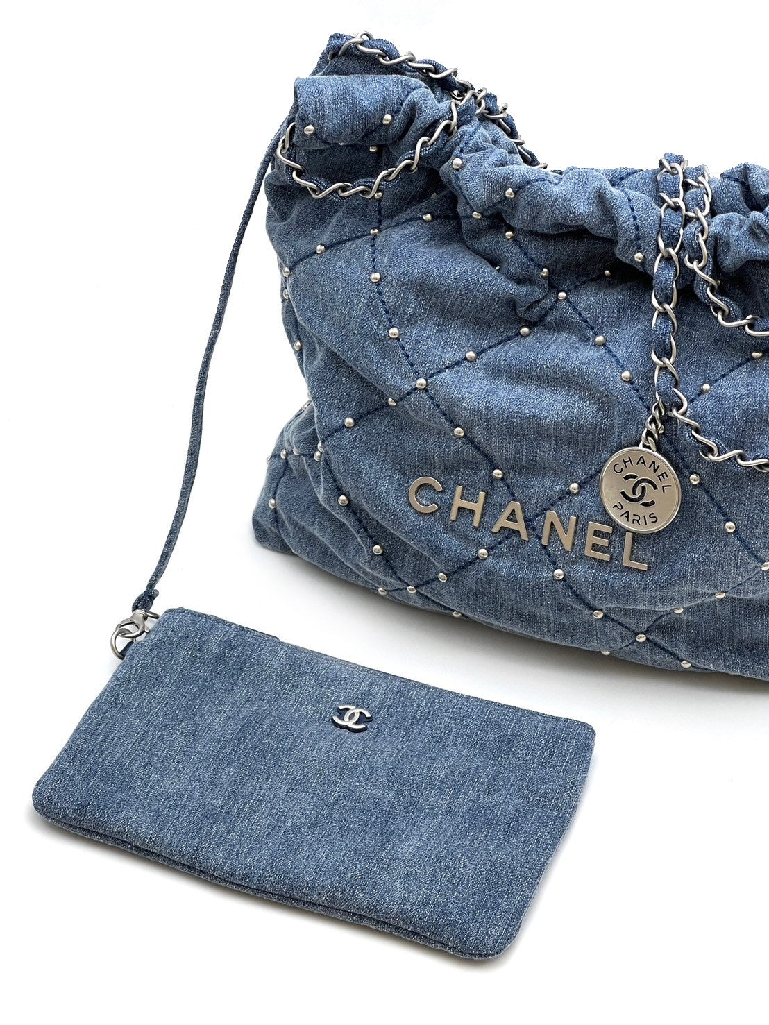 CHANEL 22 Bag - 小號牛仔鉚釘