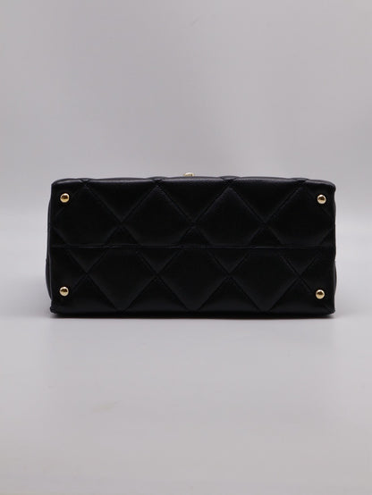 CHANEL 24P Handle bag - 大號黑金