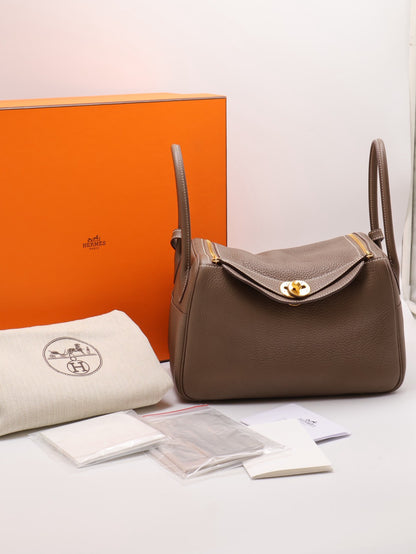 HERMES Lindy 26 - 灰金 Y