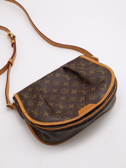 LOUIS VUITTON Menilmontant摺皺馬鞍包 - PM