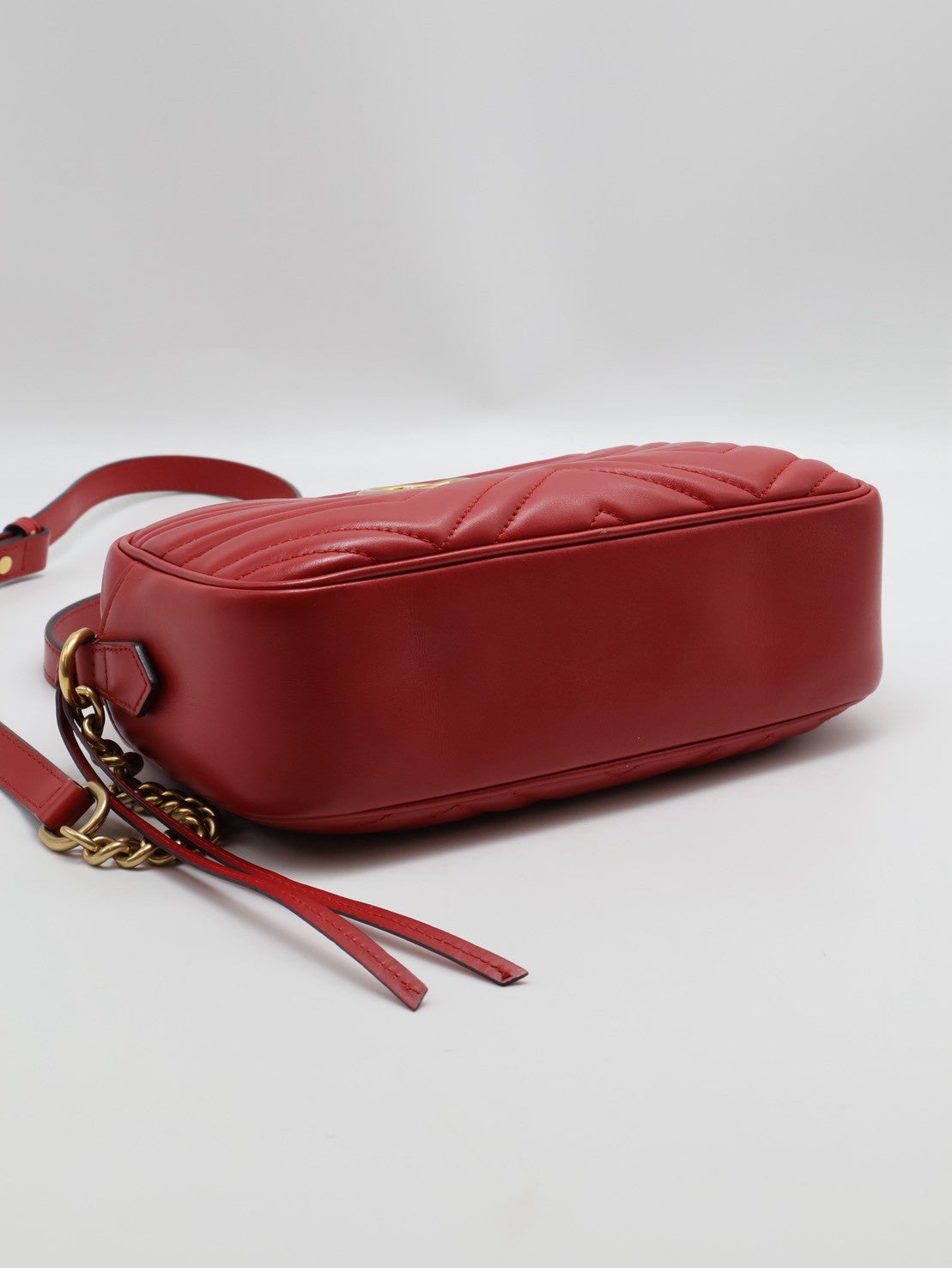 GUCCI Marmont相機包 - 小號紅金