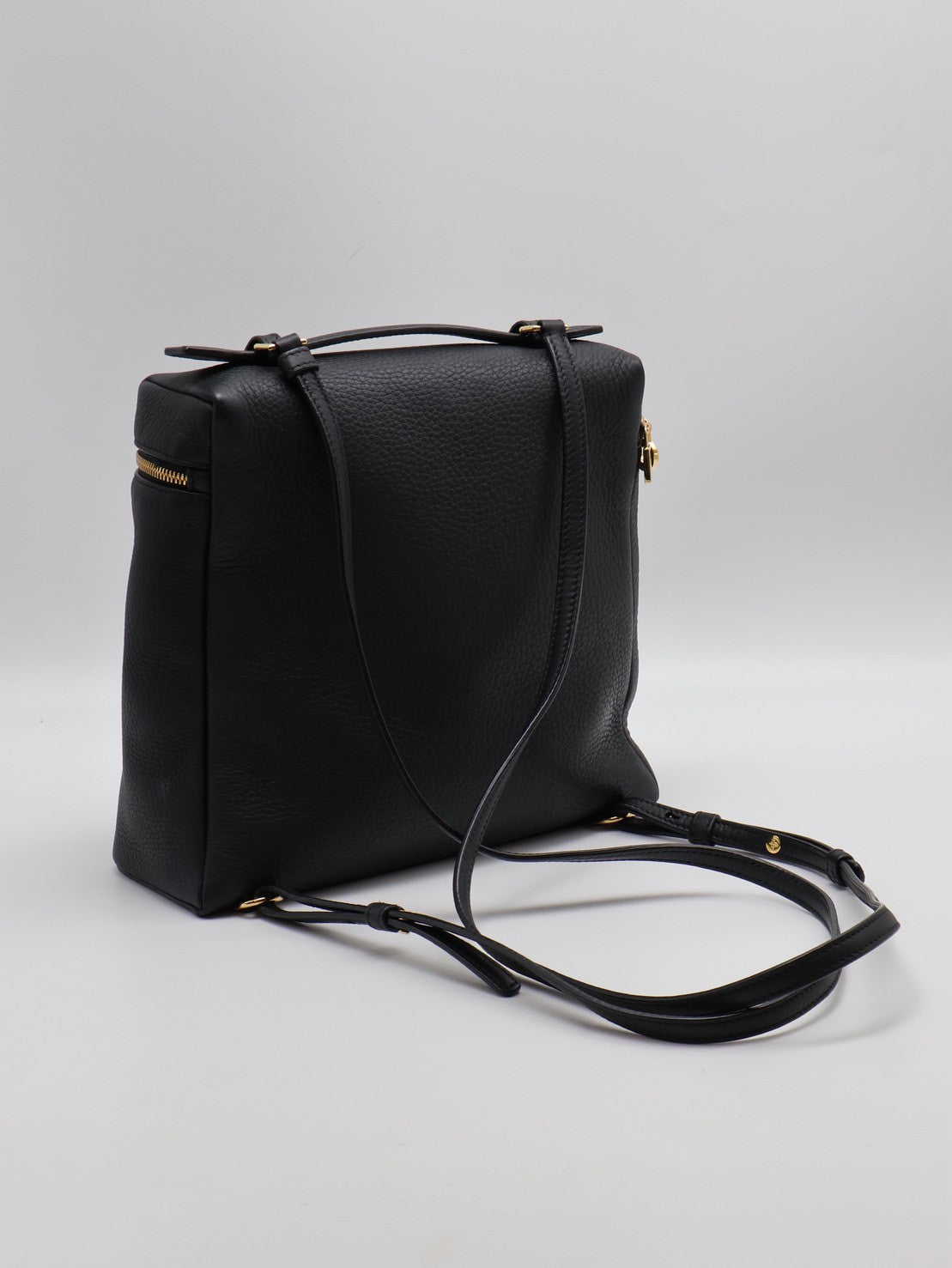 Loro piana Extra Pocket 後背包 23.5  - 粒面牛皮黑金