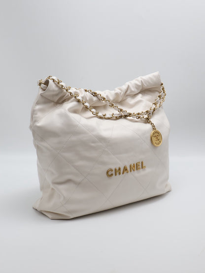CHANEL 22 Bag - 中號白金