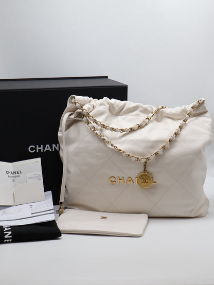 CHANEL 22 Bag - 中號白金