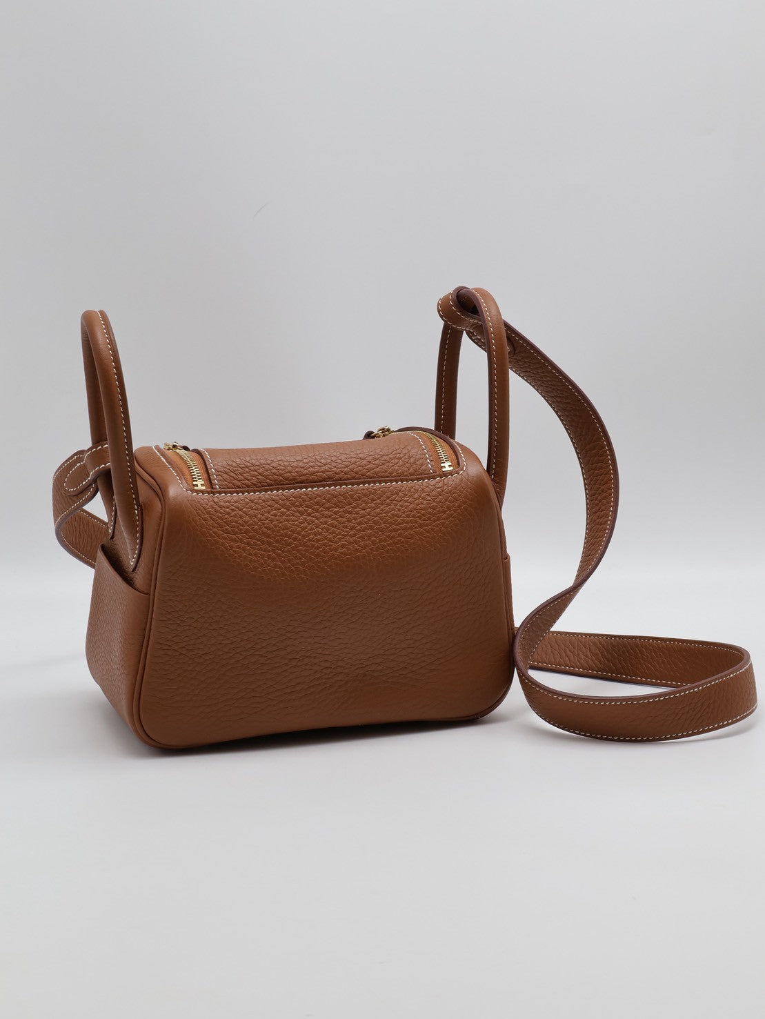 HERMES Mini lindy - 金棕金 B