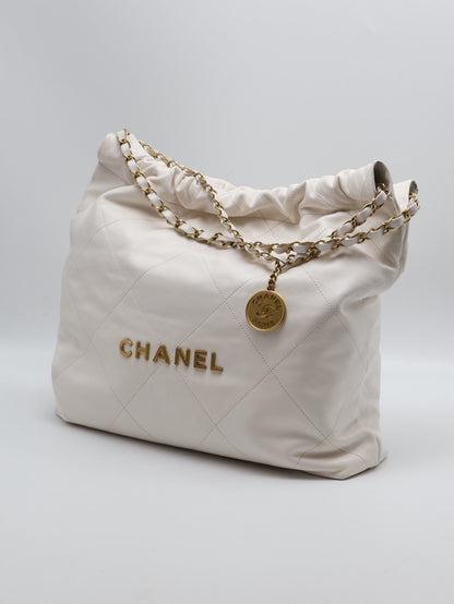 CHANEL 22 Bag - 中號白金