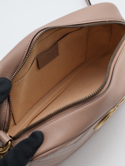 GUCCI Marmont相機包 - 小號藕粉