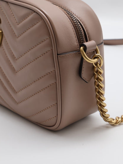 GUCCI Marmont相機包 - 小號藕粉