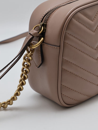 GUCCI Marmont相機包 - 小號藕粉