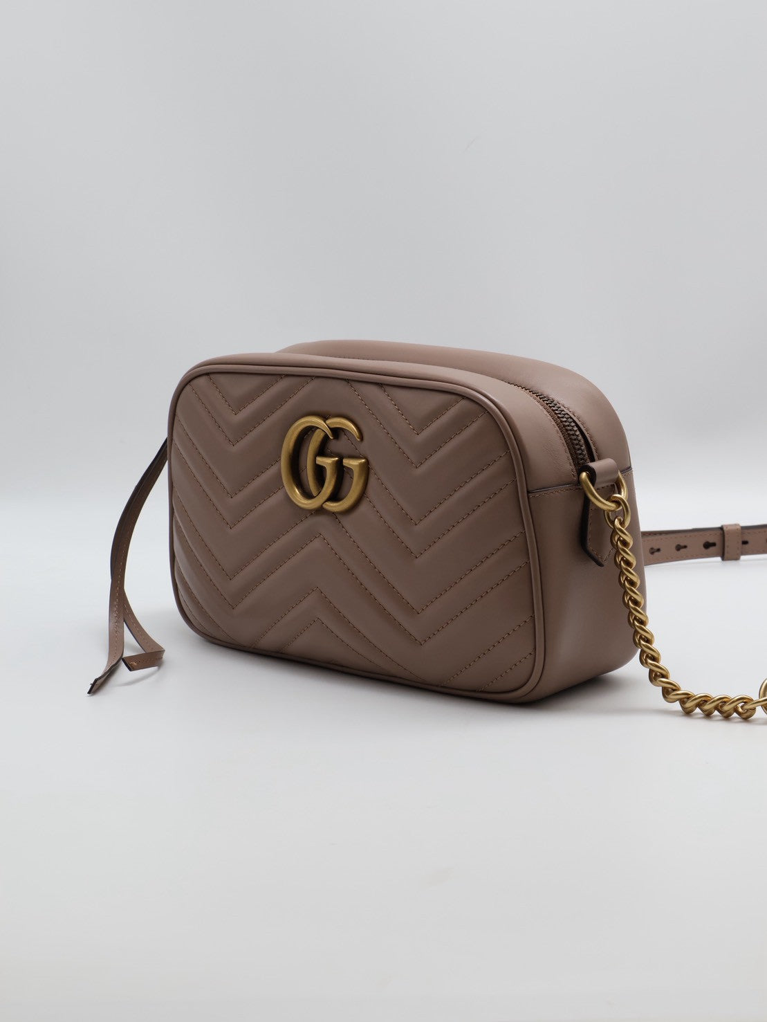 GUCCI Marmont相機包 - 小號藕粉