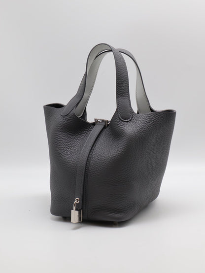 HERMES Picotin 18 - 石板灰/鉑金灰銀 W