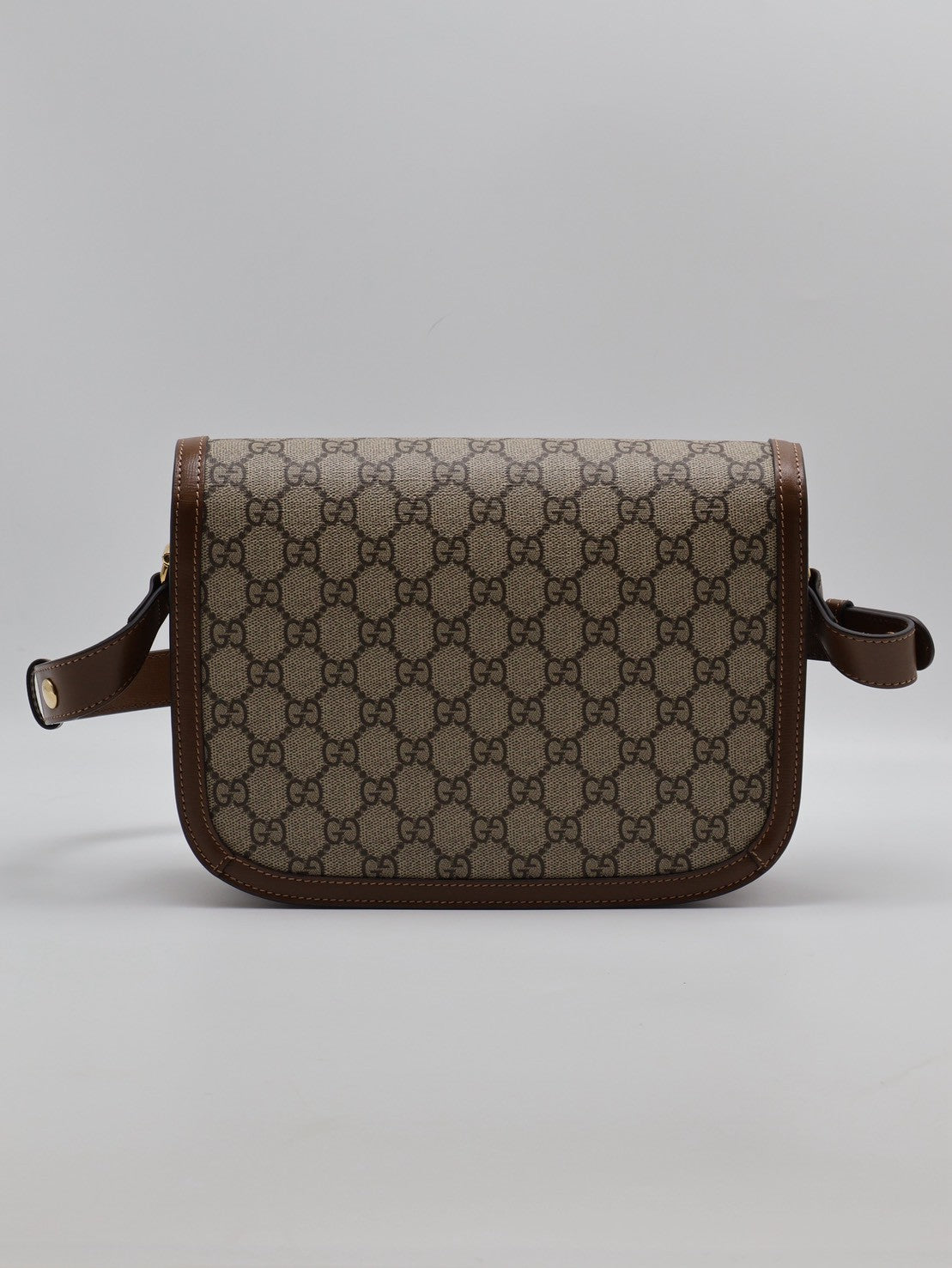 GUCCI Horsebit 1955馬銜釦馬鞍包 - 中號棕