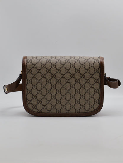 GUCCI Horsebit 1955馬銜釦馬鞍包 - 中號棕