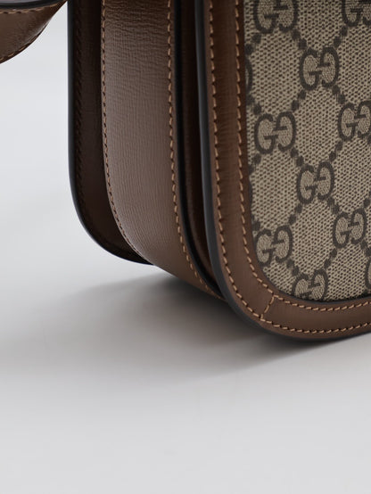 GUCCI Horsebit 1955馬銜釦馬鞍包 - 中號棕