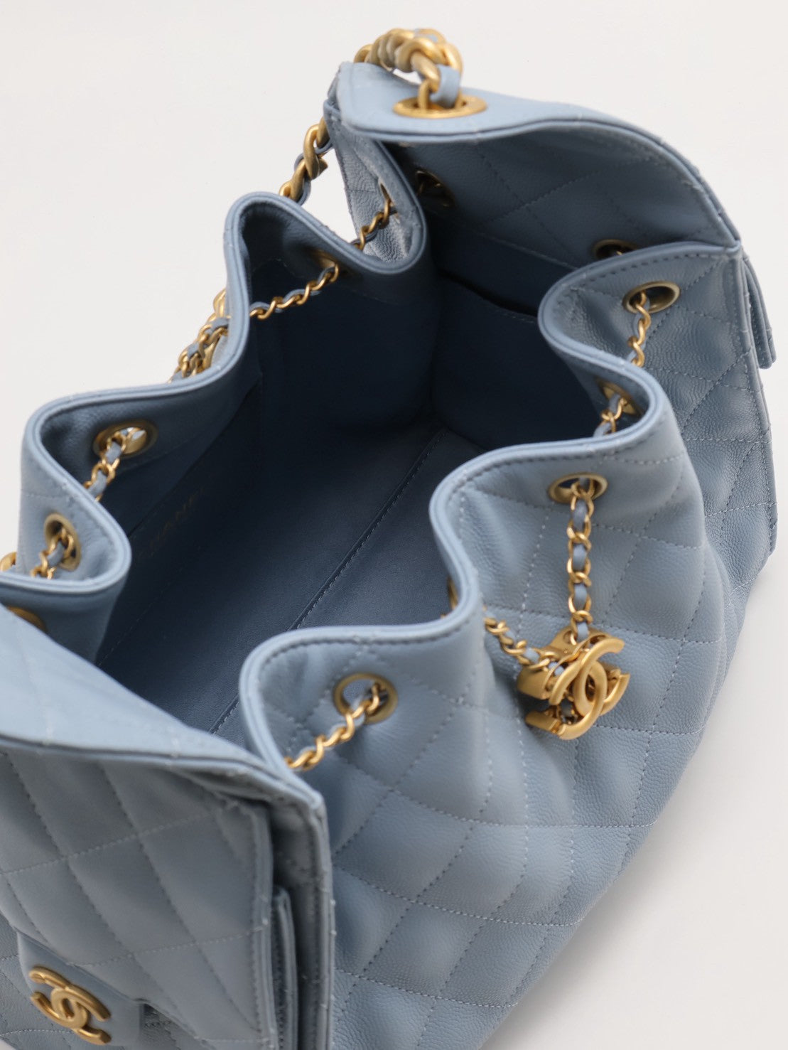 CHANEL 25 Hobo bag - 小號霧霾藍金