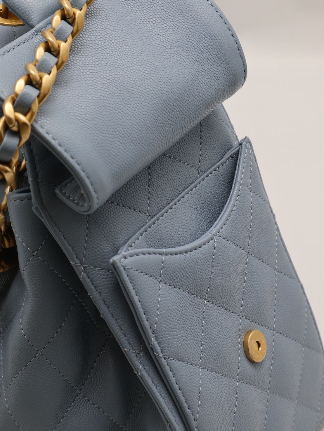 CHANEL 25 Hobo bag - 小號霧霾藍金