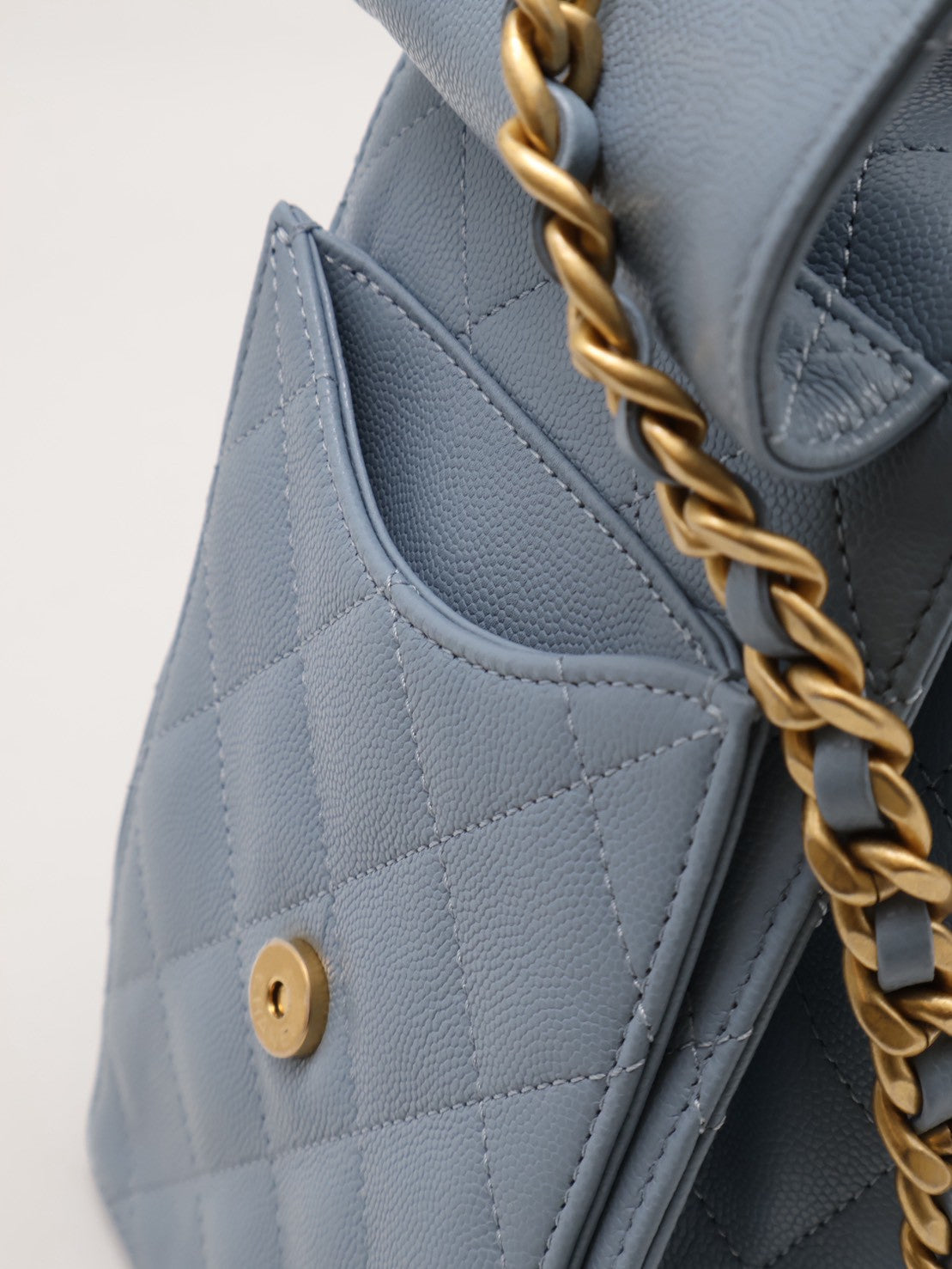 CHANEL 25 Hobo bag - 小號霧霾藍金