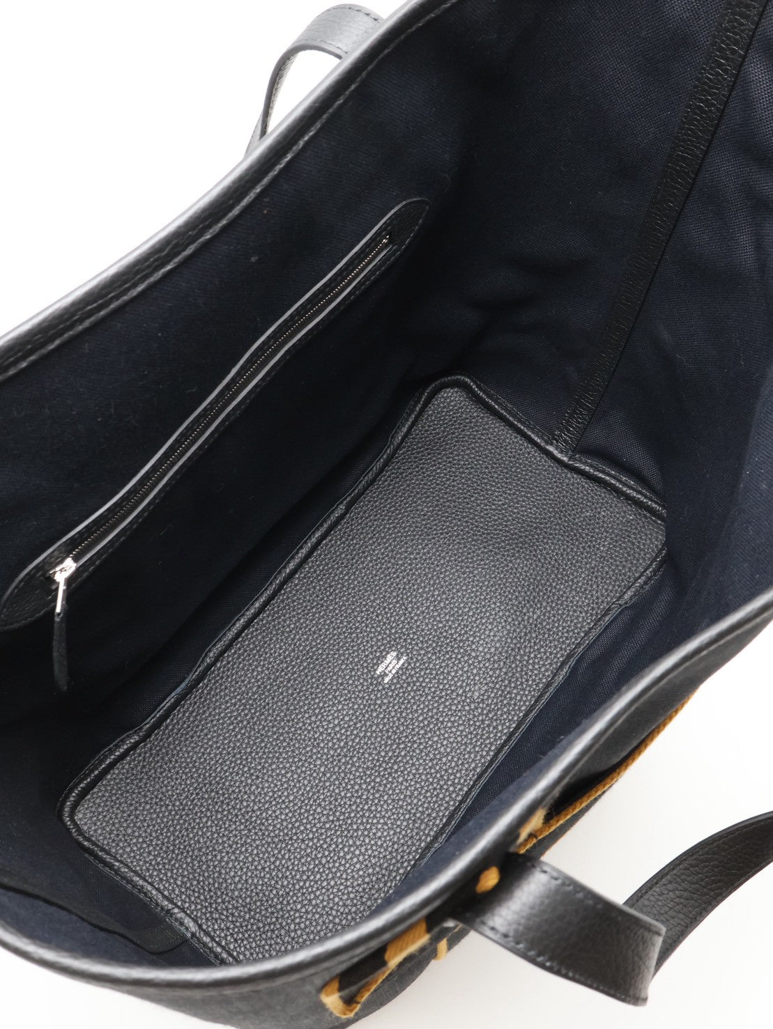 HERMES Pursangle tote - 黑/焦糖 U