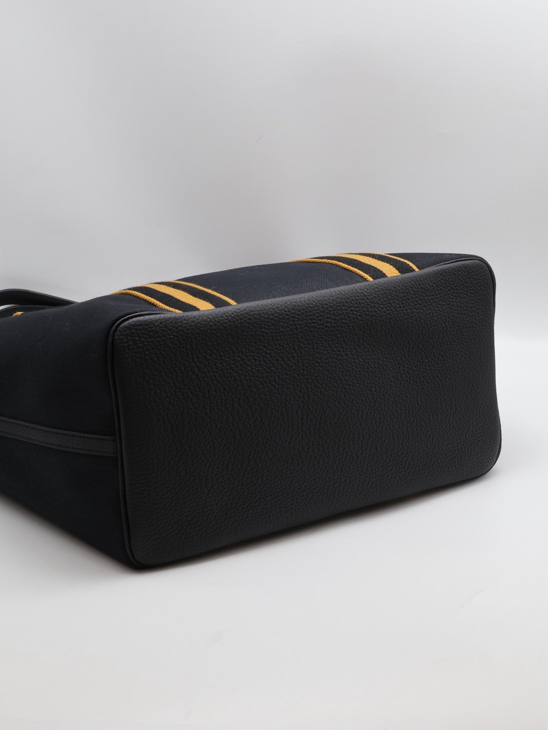 HERMES Pursangle tote - 黑/焦糖 U