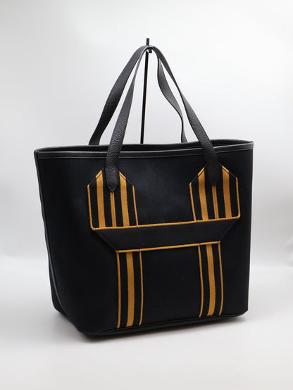 HERMES Pursangle tote - 黑/焦糖 U
