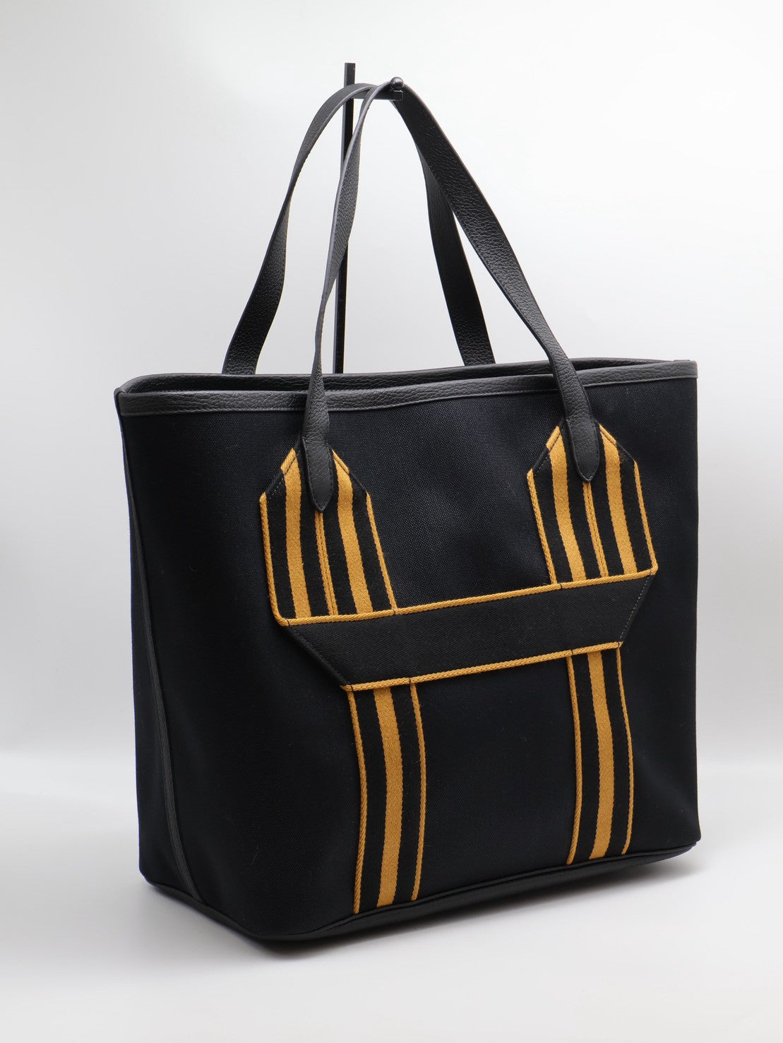HERMES Pursangle tote - 黑/焦糖 U