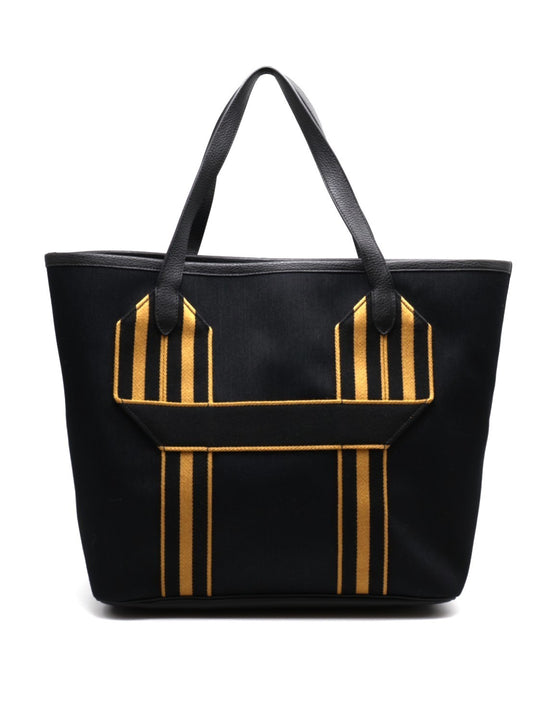 HERMES Pursangle tote - 黑/焦糖 U