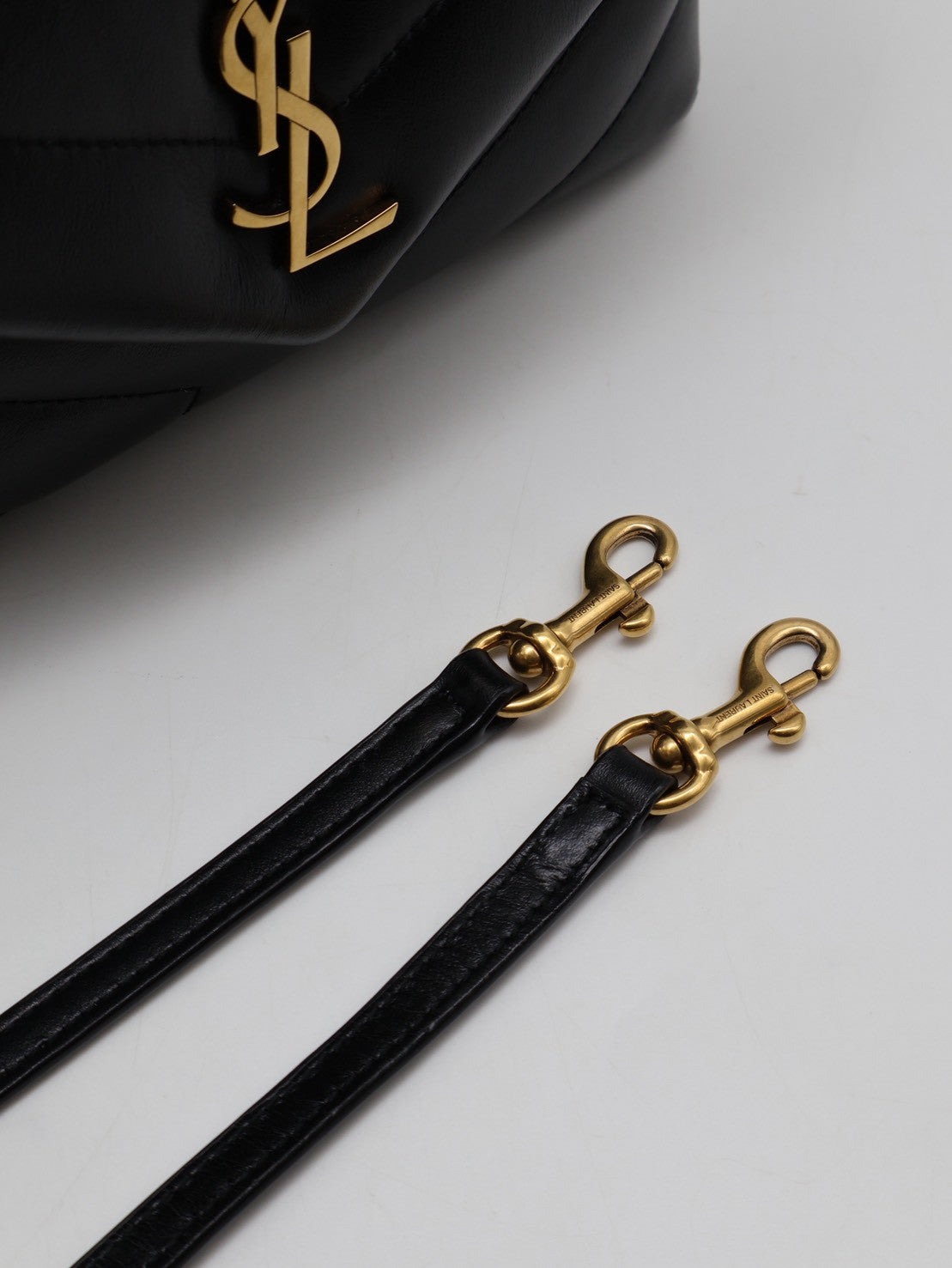 YSL Loulou toy方胖子 - 迷你黑金