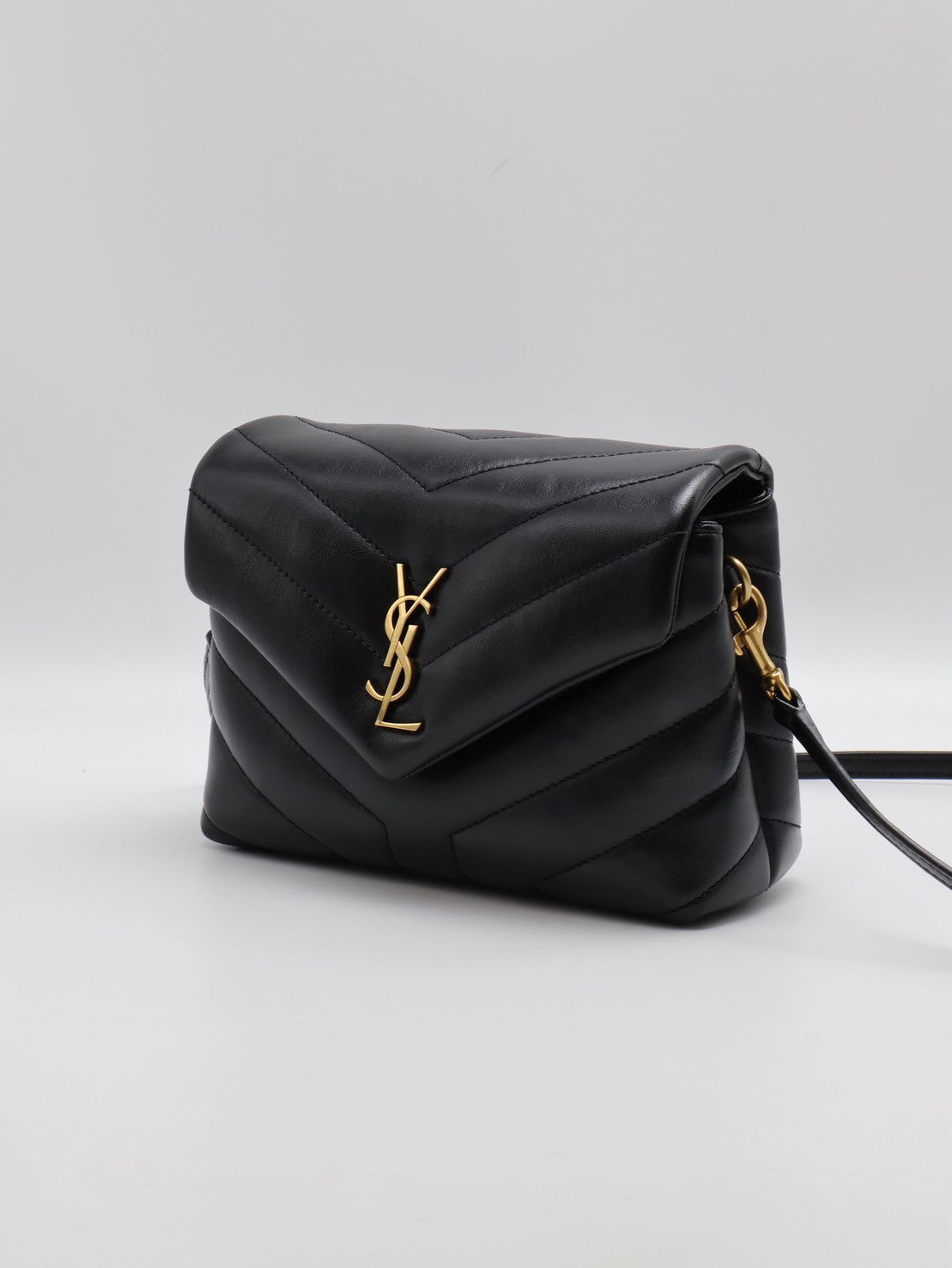 YSL Loulou toy方胖子 - 迷你黑金