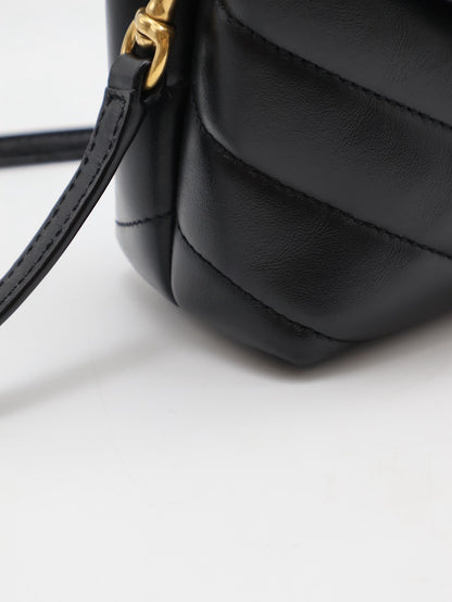 YSL Loulou toy方胖子 - 迷你黑金