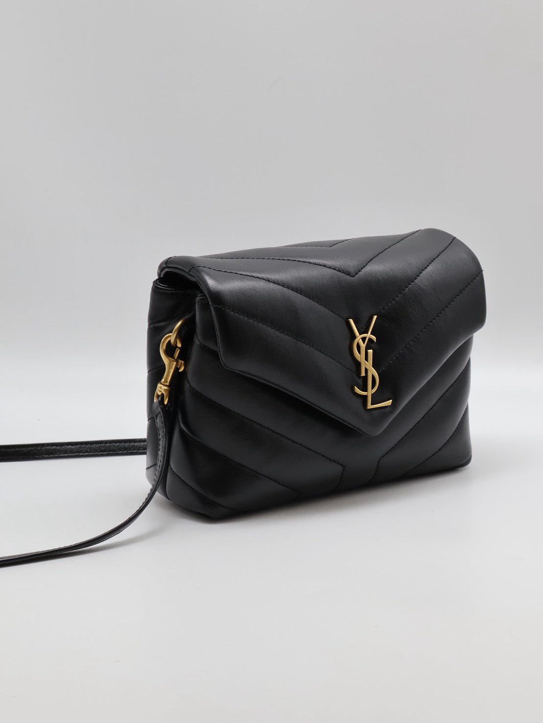 YSL Loulou toy方胖子 - 迷你黑金