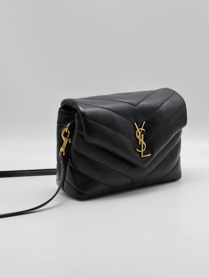 YSL Loulou toy方胖子 - 迷你黑金