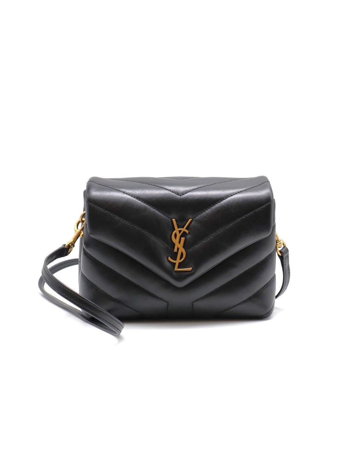 YSL Loulou toy方胖子 - 迷你黑金