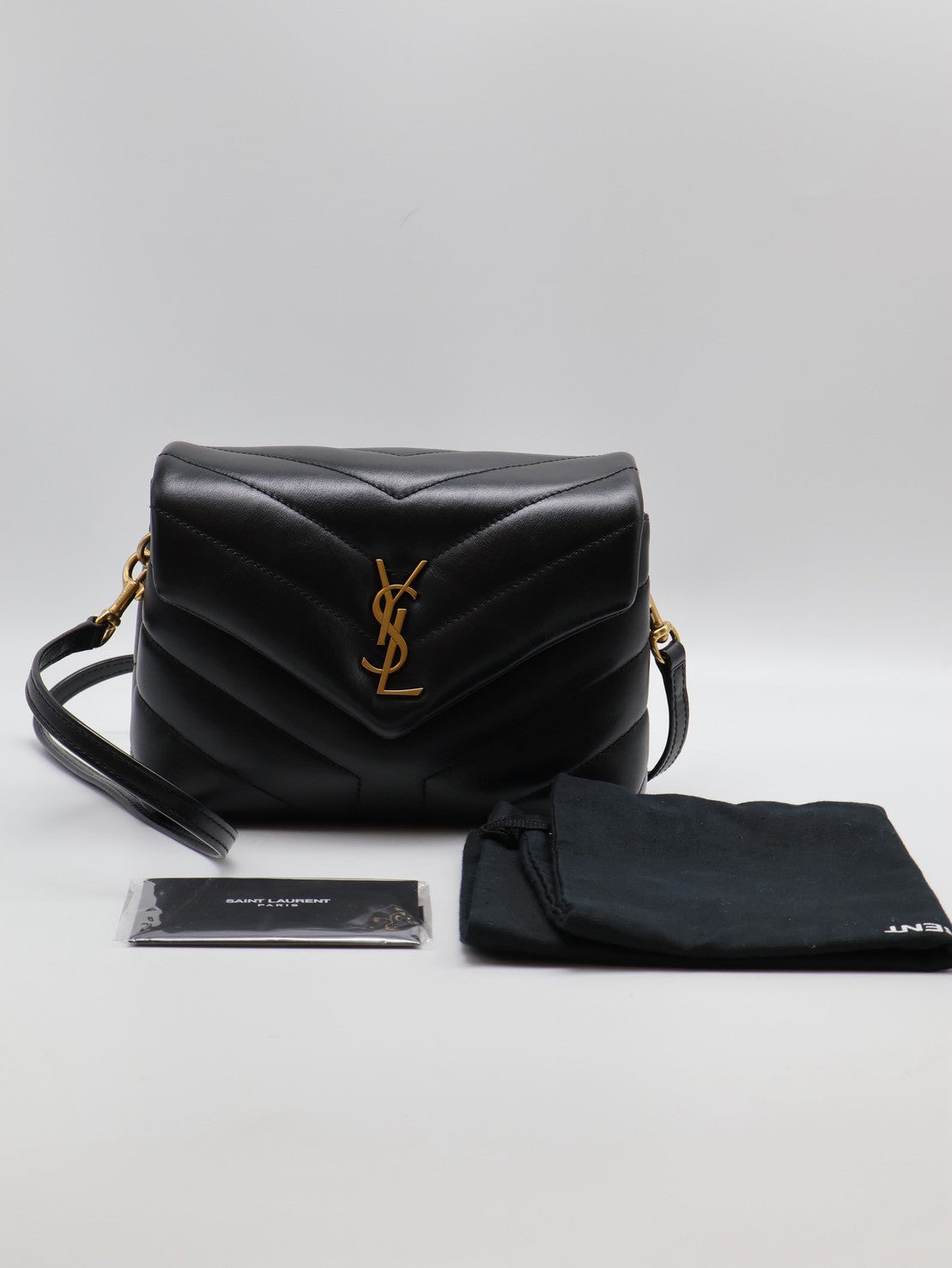 YSL Loulou toy方胖子 - 迷你黑金