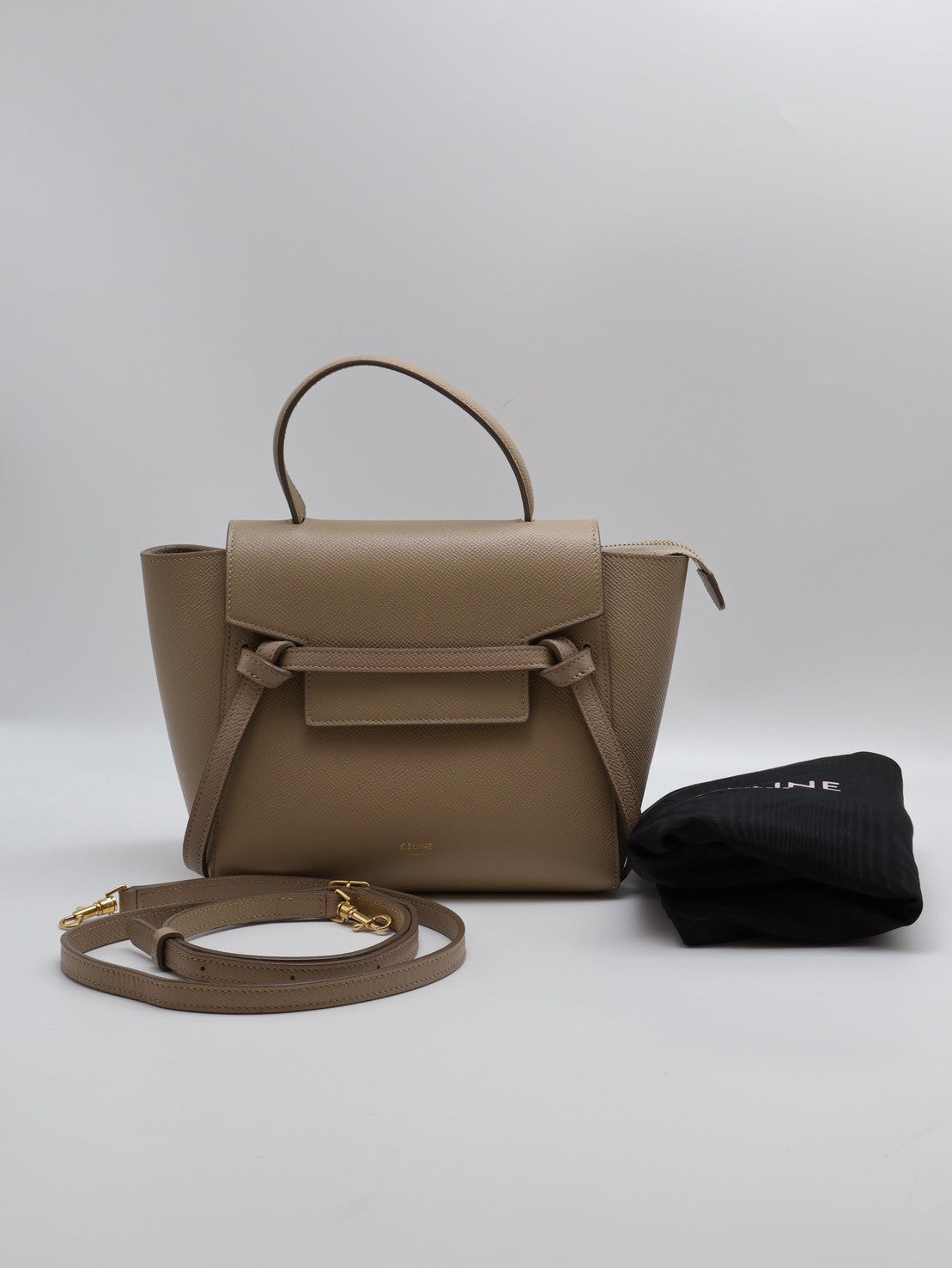 CELINE Belt 鯰魚包 - nano奶茶