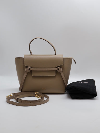 CELINE Belt 鯰魚包 - nano奶茶